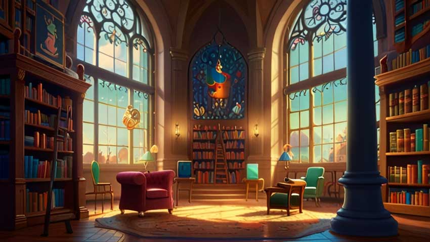 Sihirli Kütüphane Masalı