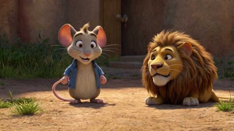 Cesur Küçük Fare ve Korkunç Aslan Masalı